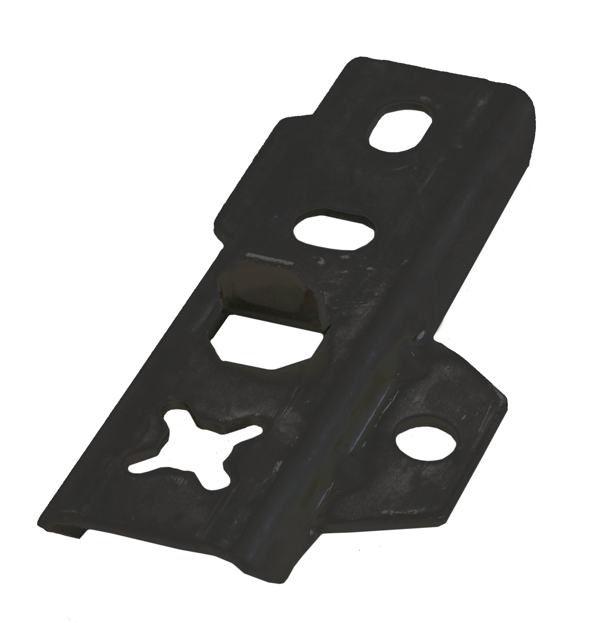 Montagefix Edelstahl schwarz