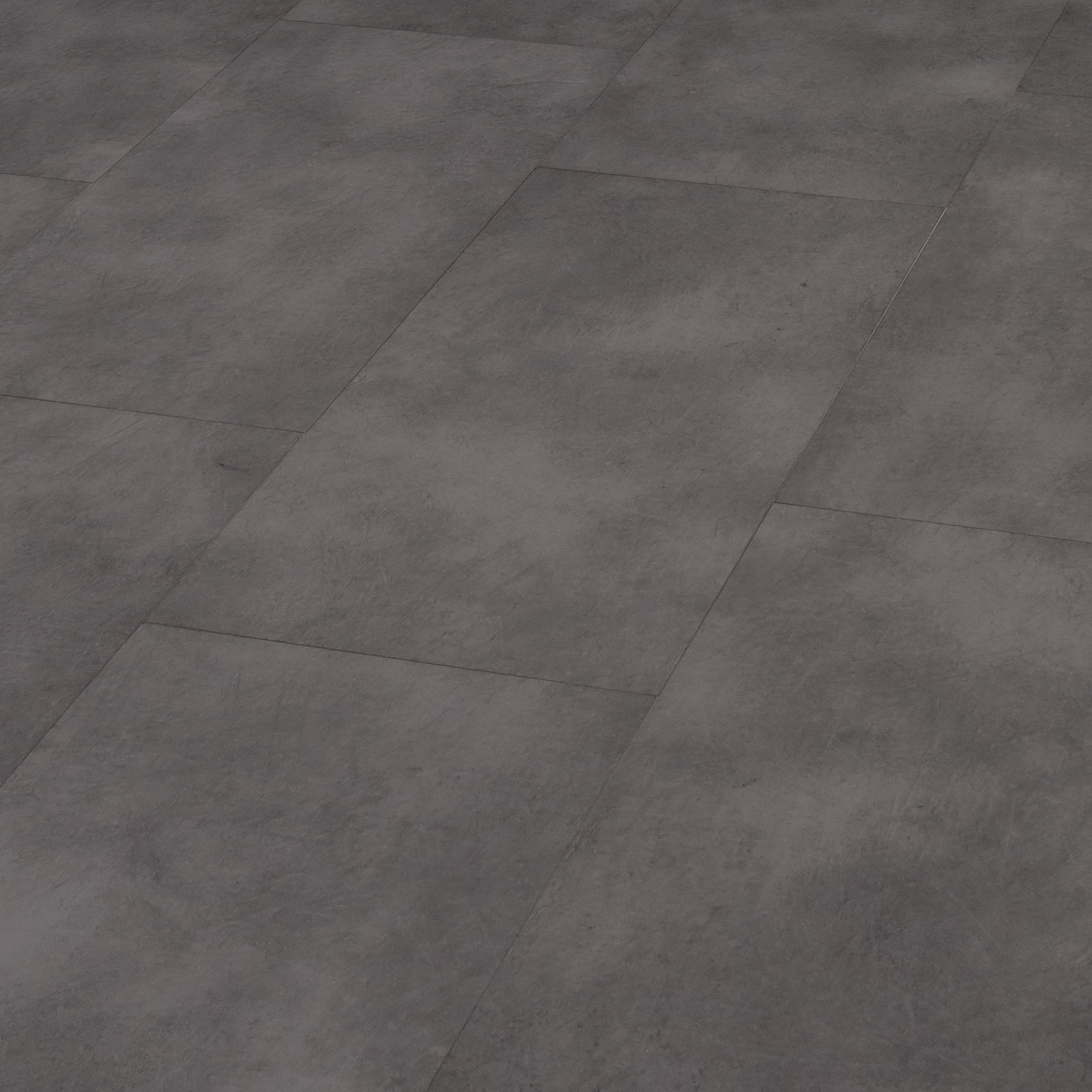 SPC Vinylboden mit integrierter Trittschalldämmung - Dekor: Anthrazit 300x6.5x600mm